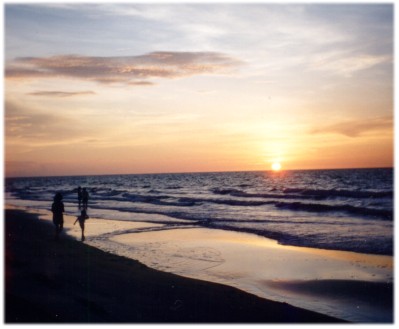 sunset in Bintulu