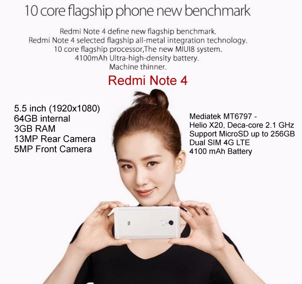 Superb Redmi Note 4 4G RAM 64GB ROM